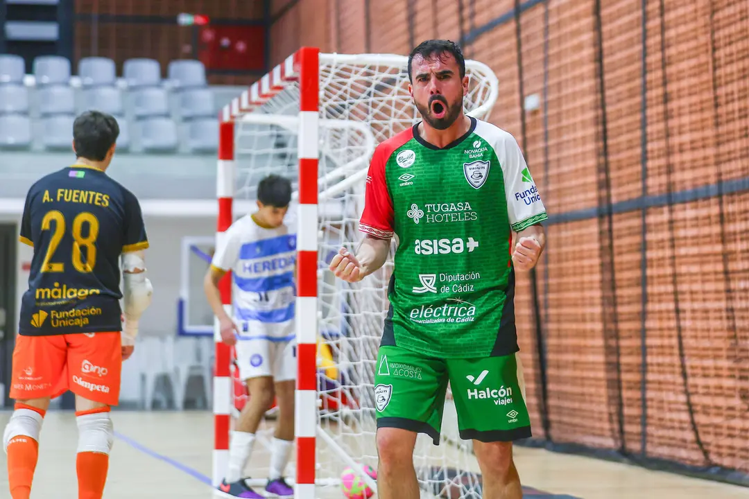 Gol del Virgili en M&aacute;laga. | CD Virgili C&aacute;diz.