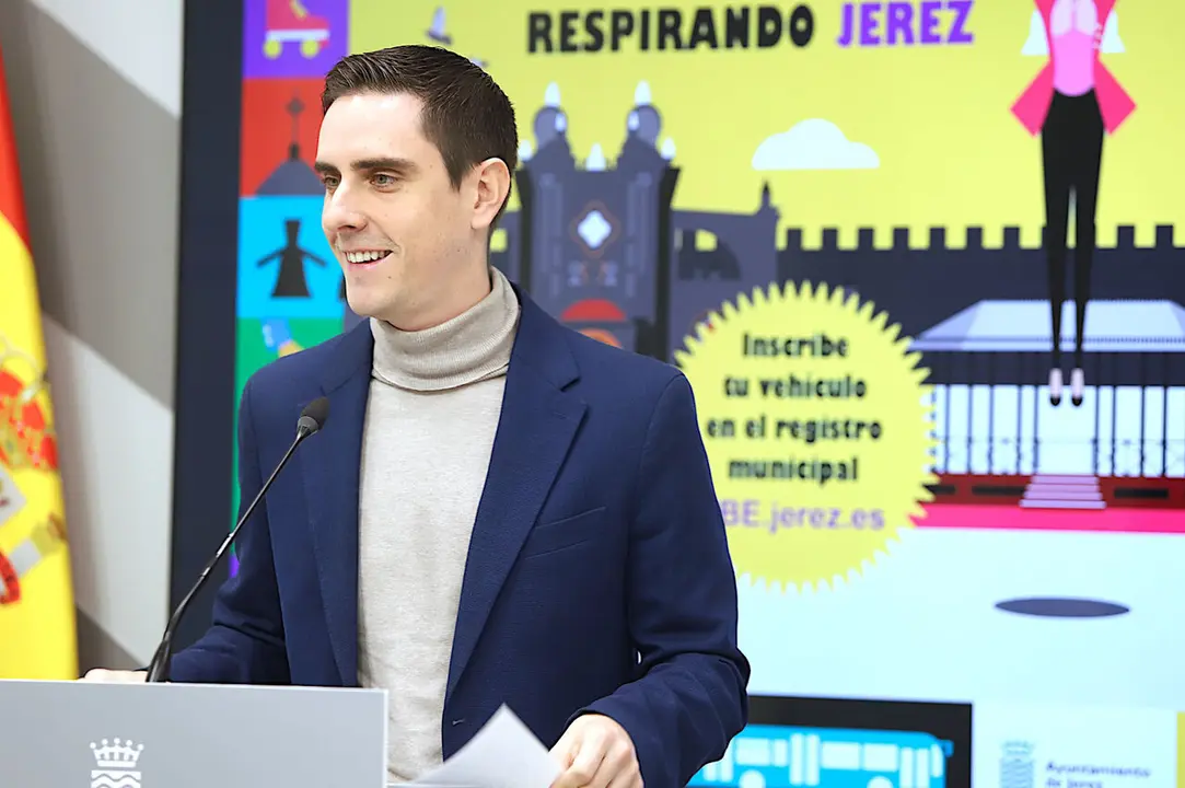 Jaime Espinar en rueda de prensa. | jerez.es