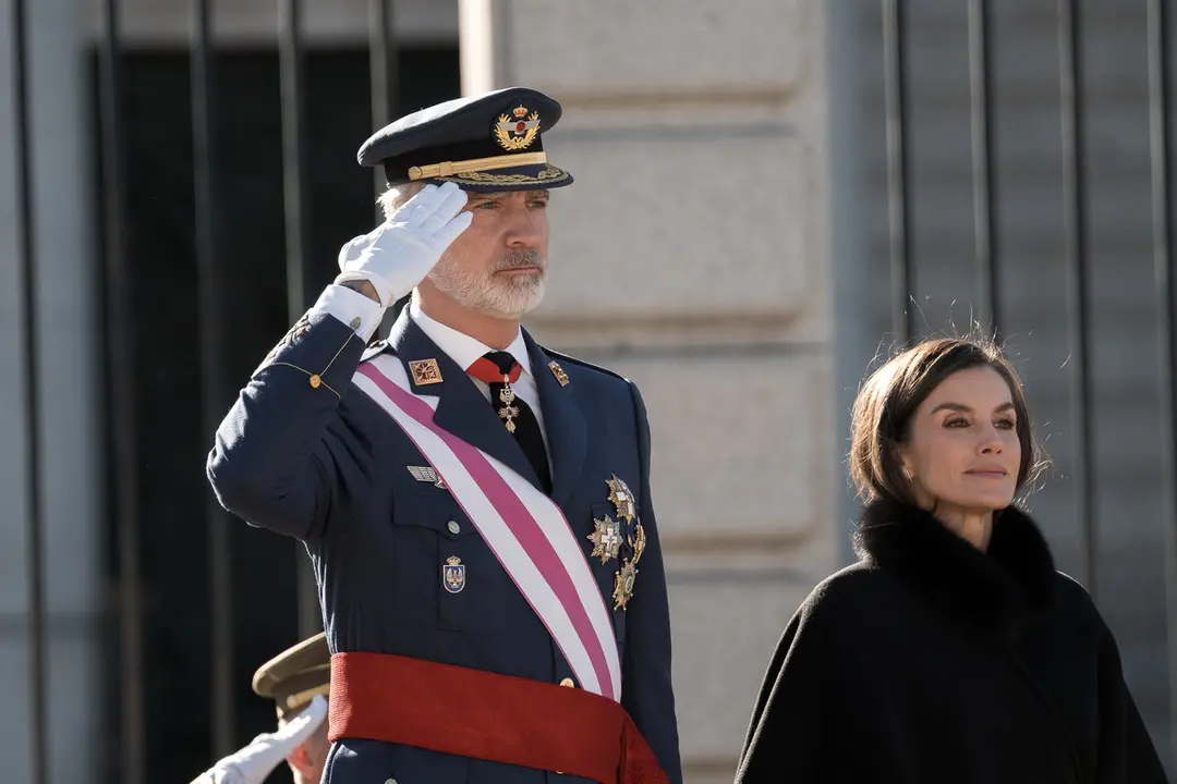 Felipe VI y la reina Letizia, durante la Pascua Militar | EP