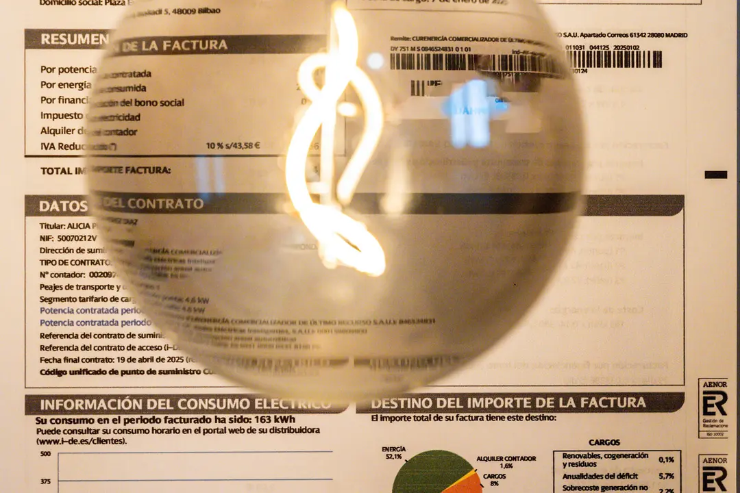 Factura de la luz. | Europa Press.