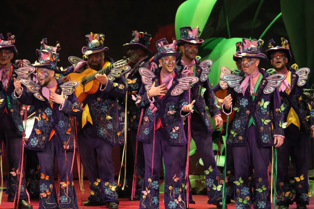 Comparsa 'Los mariposas'. | &Aacute;lvaro Geneiro