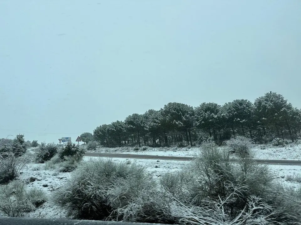 Nieve en carretera. | Europa Press.