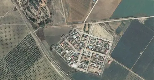 Vista a&eacute;rea de San Juli&aacute;n en Marmolejo. | Villademarmolejo.es