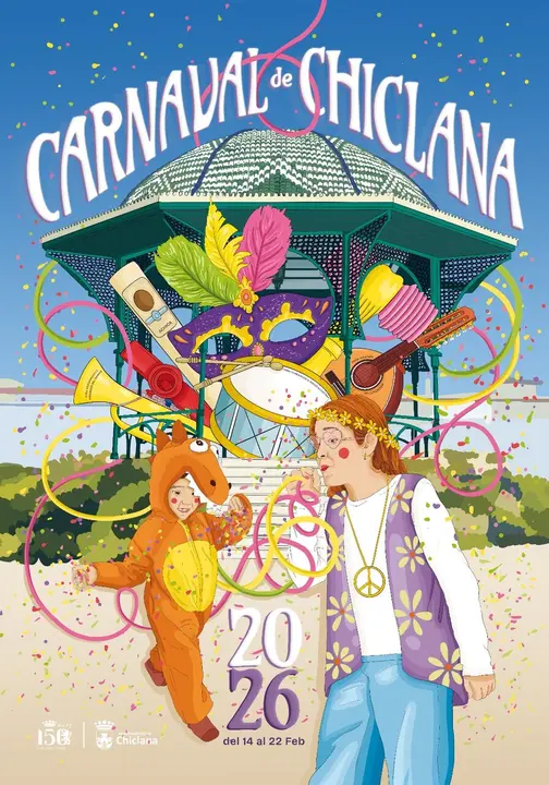 Cartel anunciador del Carnaval de Chiclana, 2026.