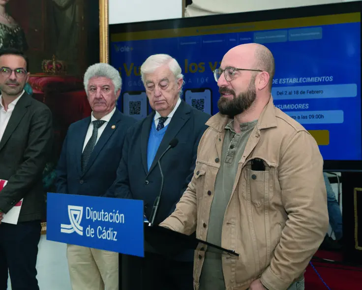 Germ&aacute;n Beardo, en la presentaci&oacute;n de C&aacute;diz Vale M&aacute;s. VIVA