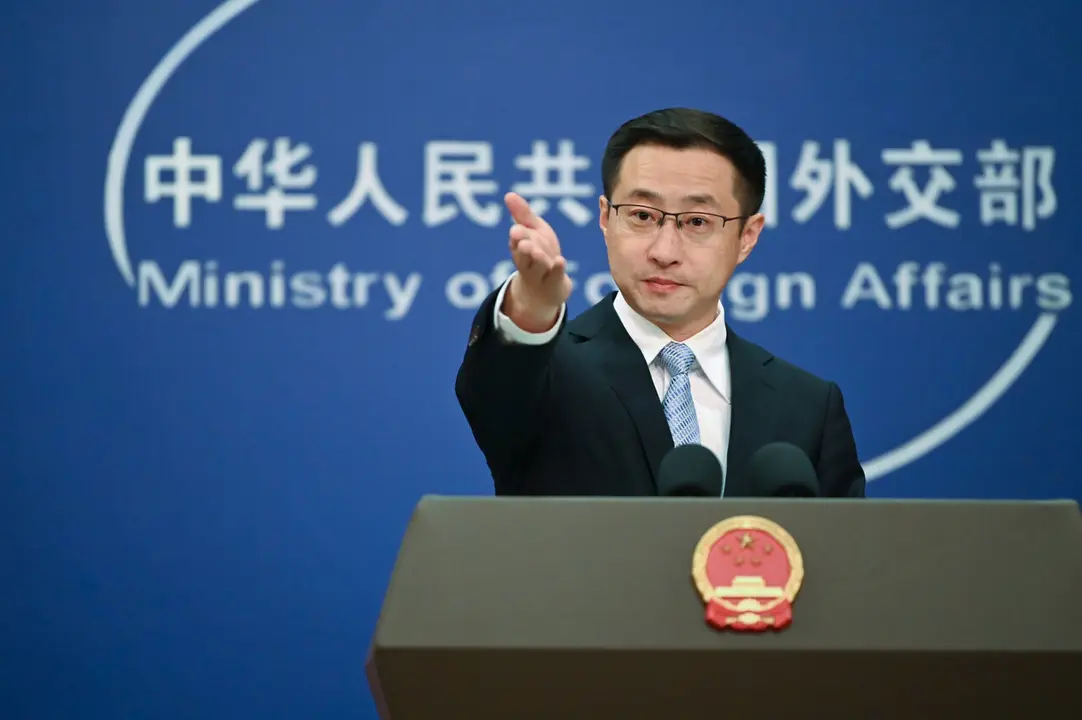 El portavoz del Ministerio de Exteriores de China, Lin Jian. | Europa Press.