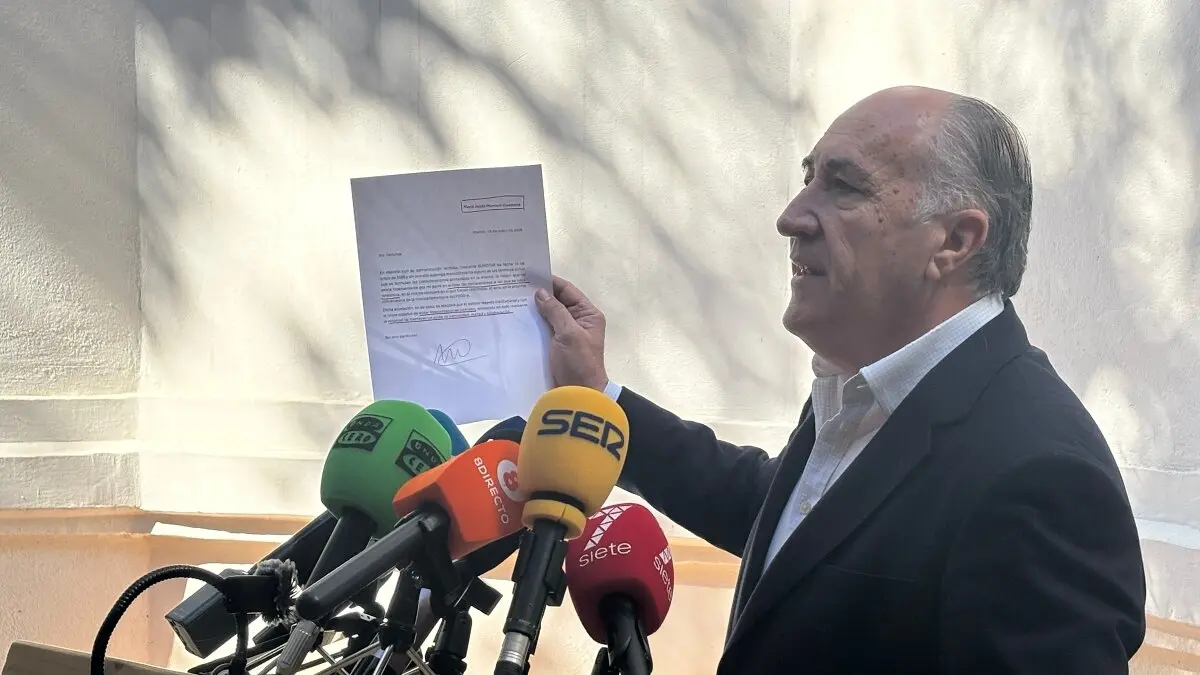 Landaluce, en la atención a los medios este viernes - J.M.