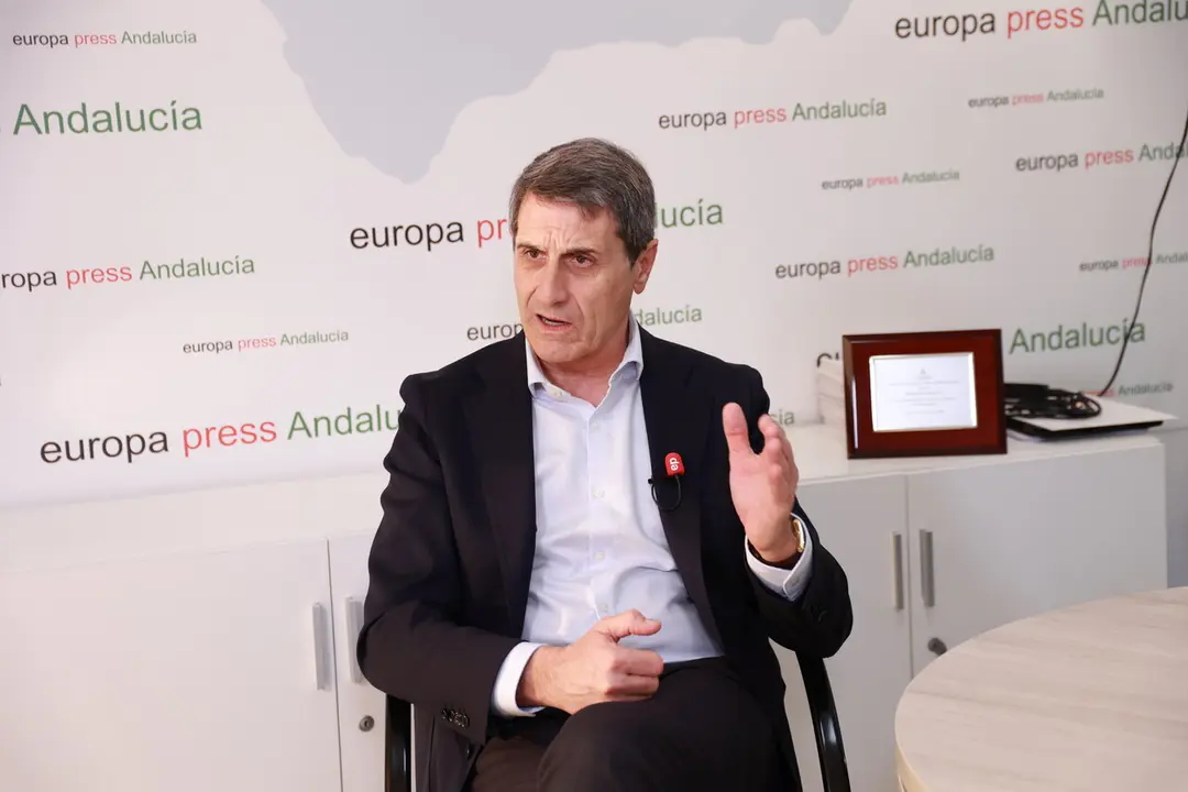 El delegado del Gobierno en Andaluc&iacute;a, Pedro Fern&aacute;ndez, en una entrevista concedida a Europa Press | Roc&iacute;o Ruz / Europa Press