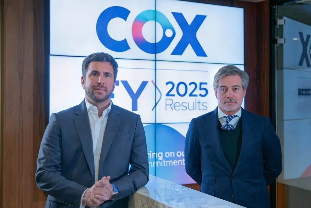 Enrique Riquelme y Nacho Moreno, presidente y consejero delegado de Cox, respectivamente. | Europa Press.