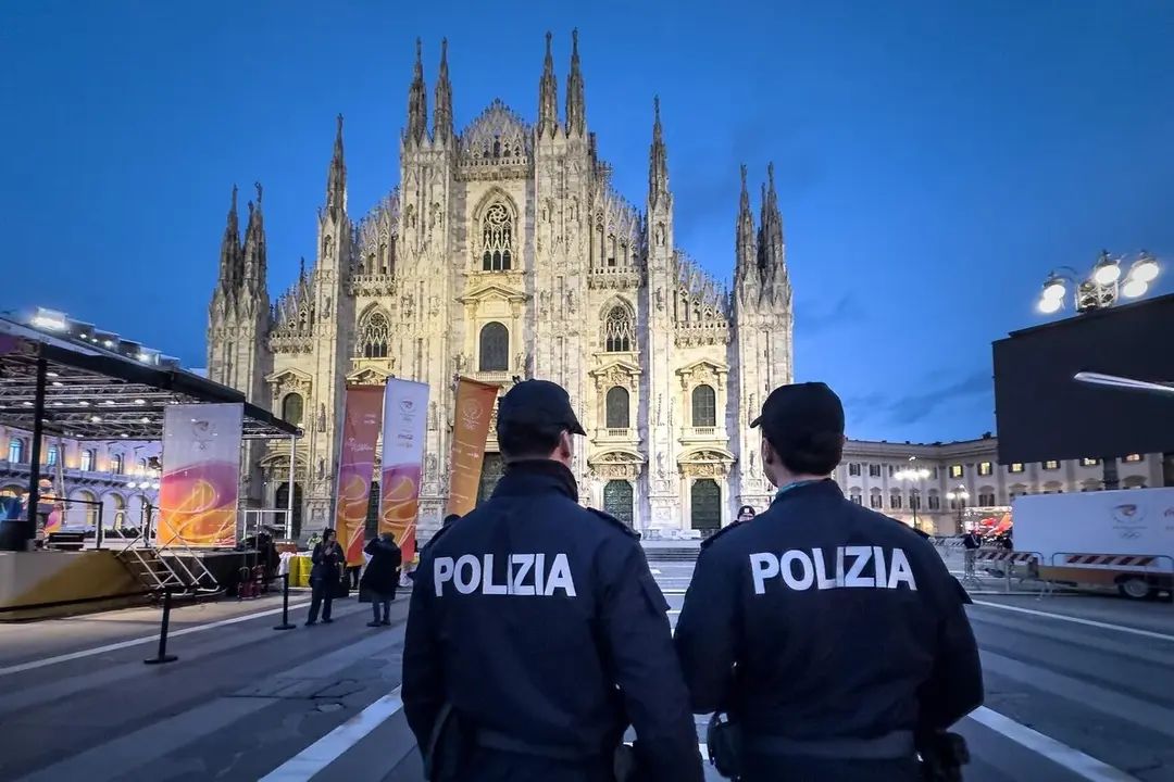 Agentes de la Polic&iacute;a italiana en Mil&aacute;n. | Europa Press.
