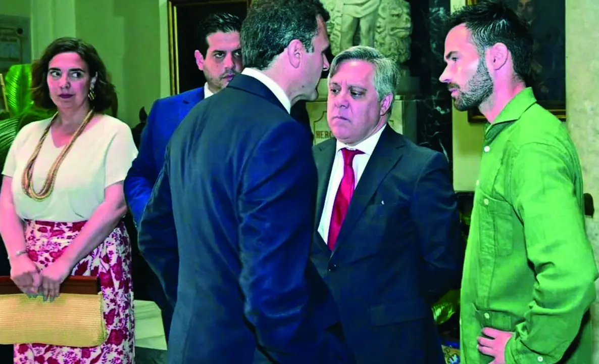 Bruno Garc&iacute;a conversa con &Oacute;scar Torres y David de la Cruz. Eulogio Garc&iacute;a