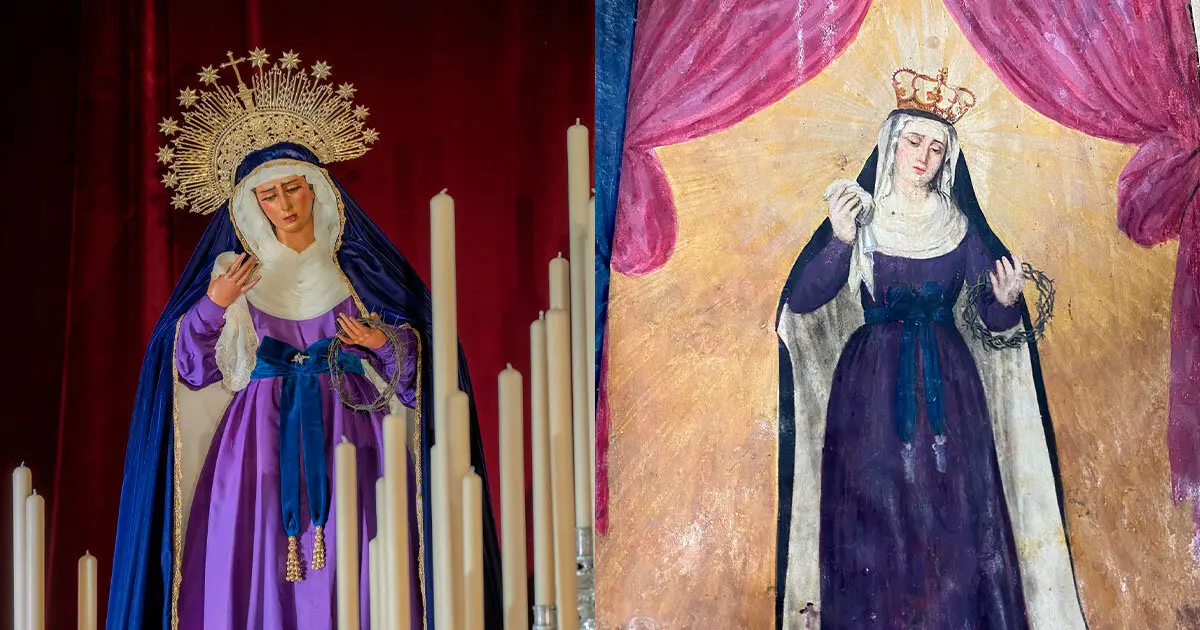 Representación de la Virgen de las Angustias
