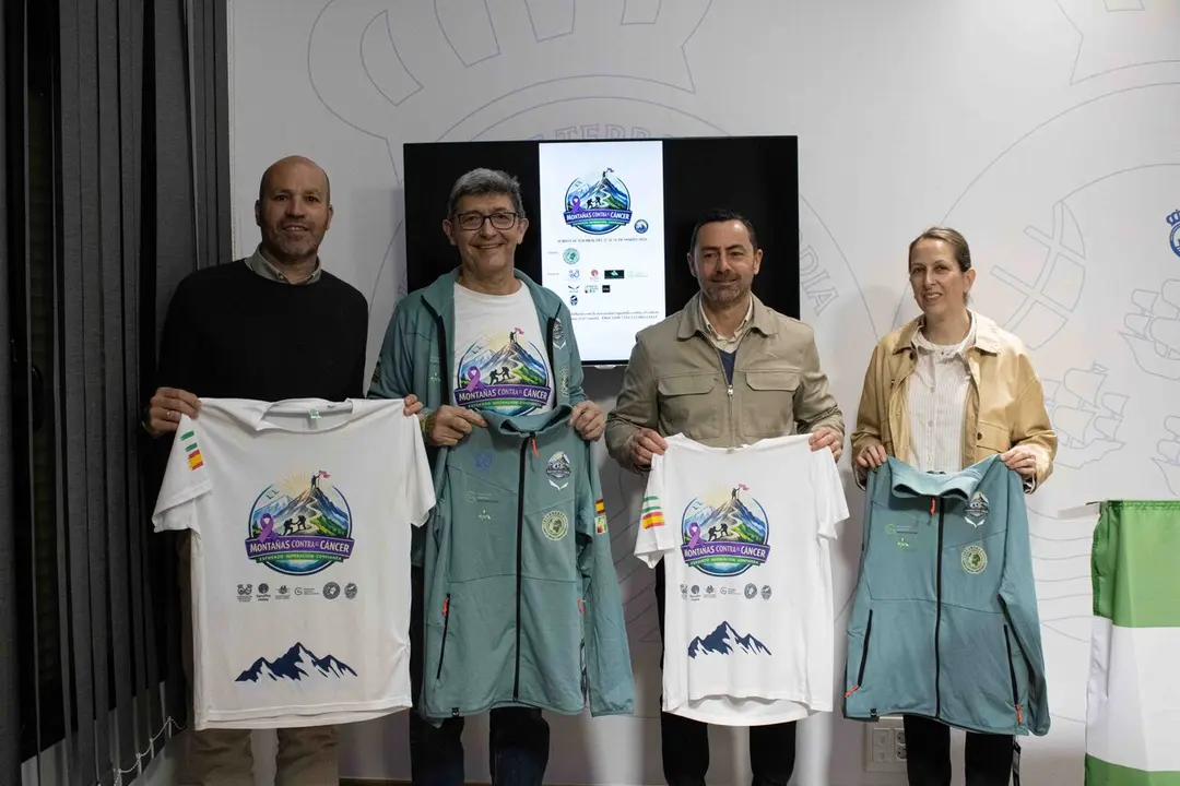 Presentaci&oacute;n en la Diputaci&oacute;n de Huelva del reto 'Monta&ntilde;as contra el c&aacute;ncer'. | Dipu.