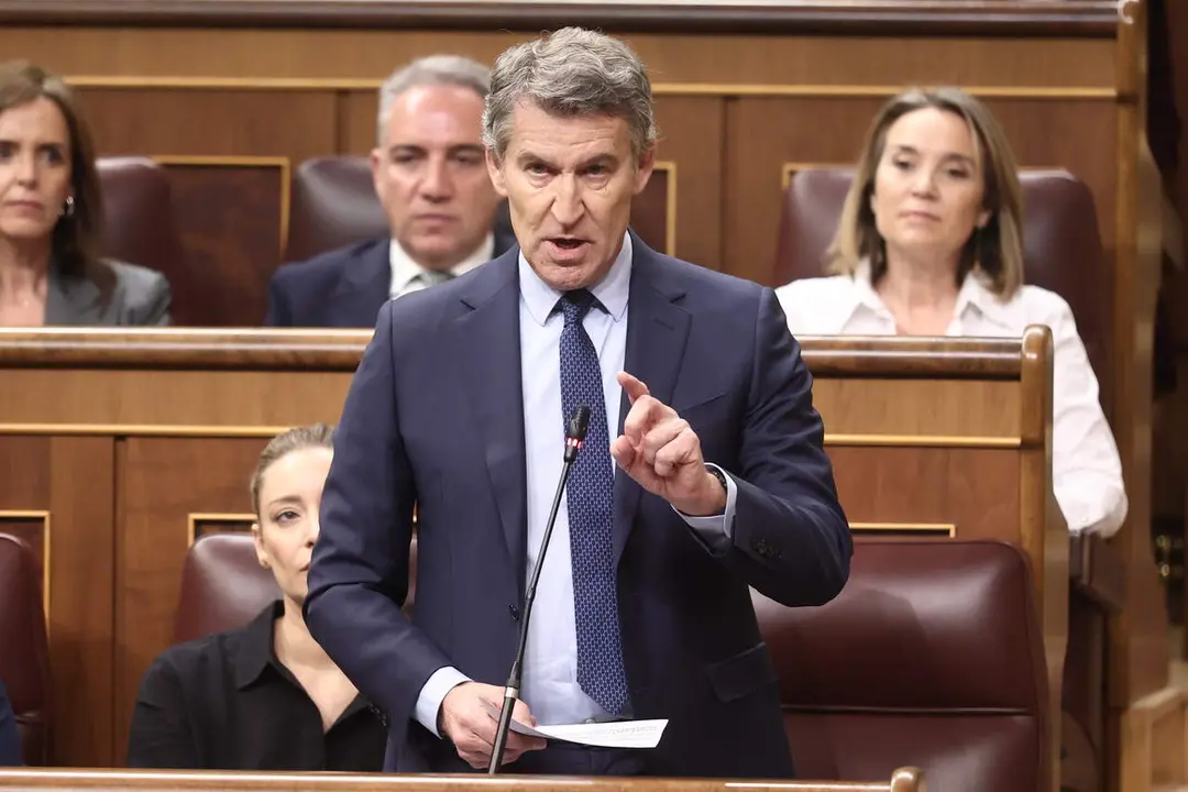 El presidente del Partido Popular, Alberto N&uacute;&ntilde;ez Feij&oacute;o. | Europa Press.