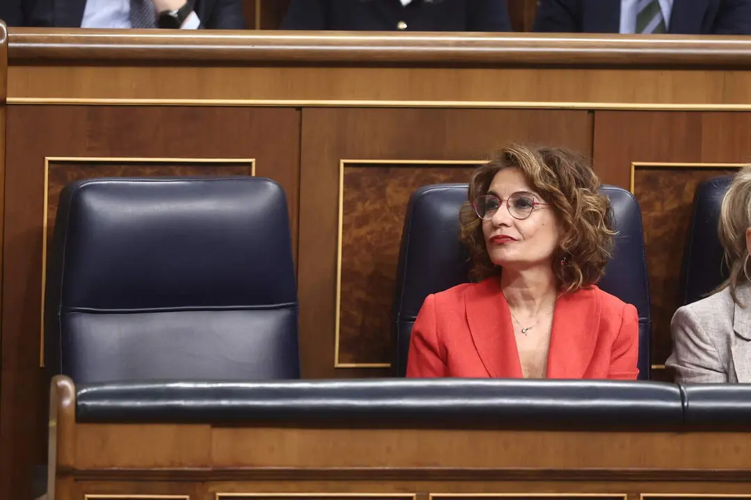 La vicepresidenta primera y ministra de Hacienda, Mar&iacute;a Jes&uacute;s Montero. | Europa Press.