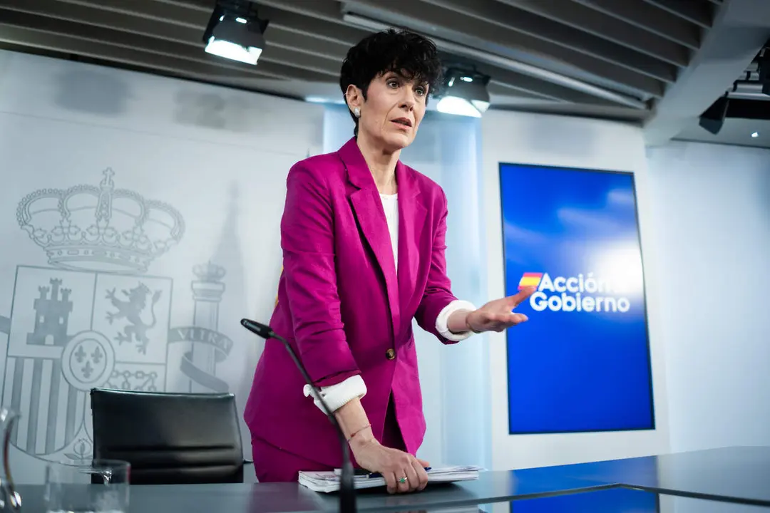  La portavoz del Gobierno y ministra de Inclusi&oacute;n, Seguridad Social y Migraciones, Elma Saiz. | Europa Press. 