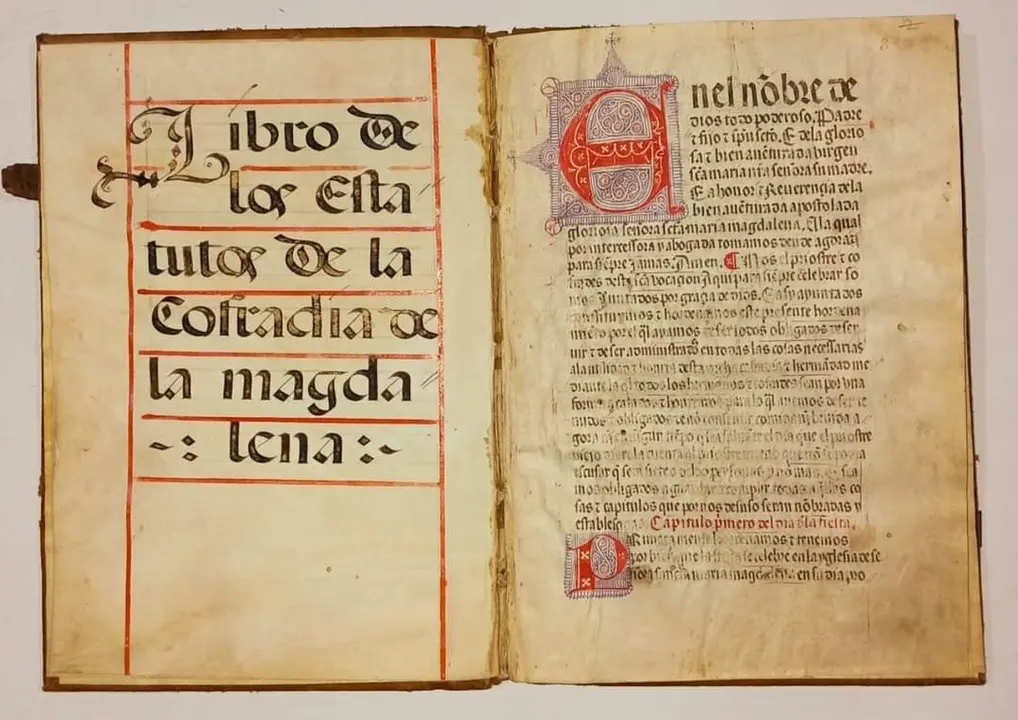 El Archivo Hist&oacute;rico expone los estatutos de la Cofrad&iacute;a Laical de Santa Mar&iacute;a Magdalena.