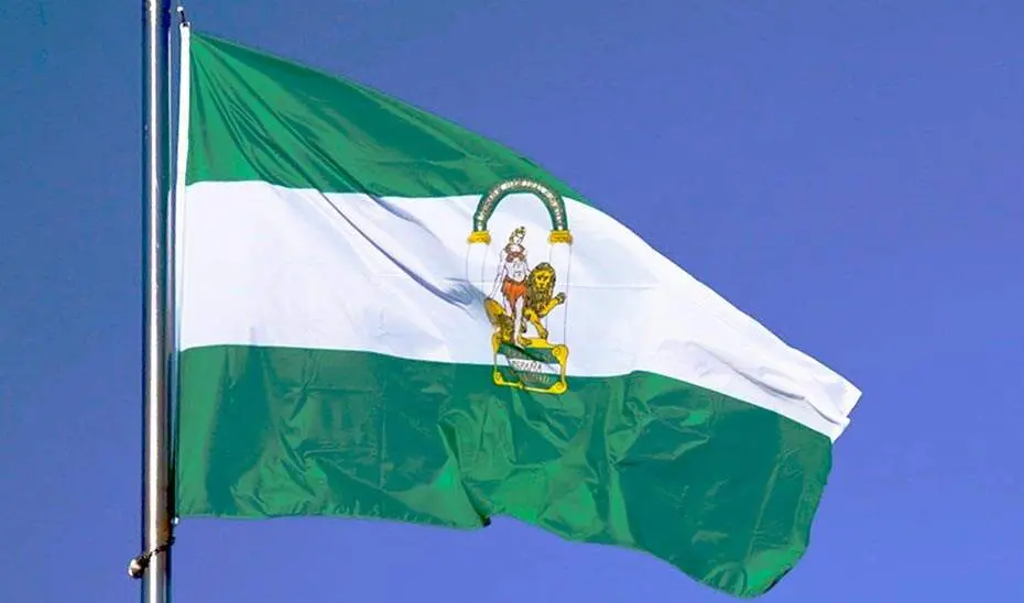La bandera de Andaluc&iacute;a.