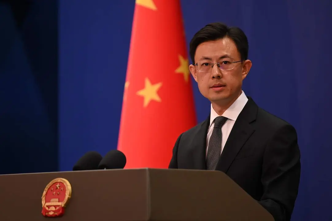 Guo Jiakun, portavoz del Minsiterio de Exteriores de China. | Europa Press.