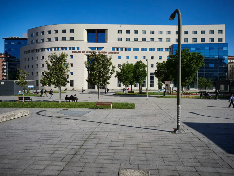 Fachada del Palacio de Justicia de Pamplona. | Europa Press.