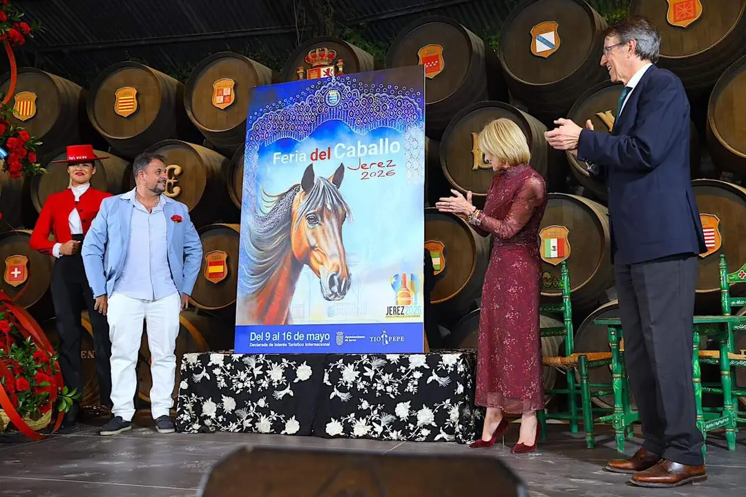 Momento en el que se descubre el cartel de este a&ntilde;o | Jerez.es