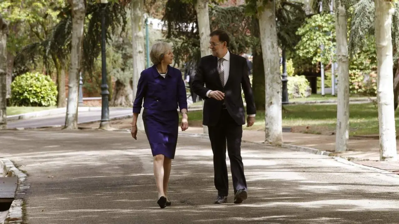 Rajoy y May en Moncloa - EFE