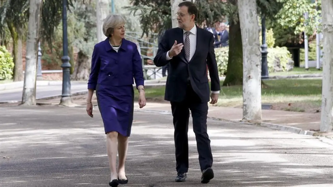 Rajoy y May. - EFE