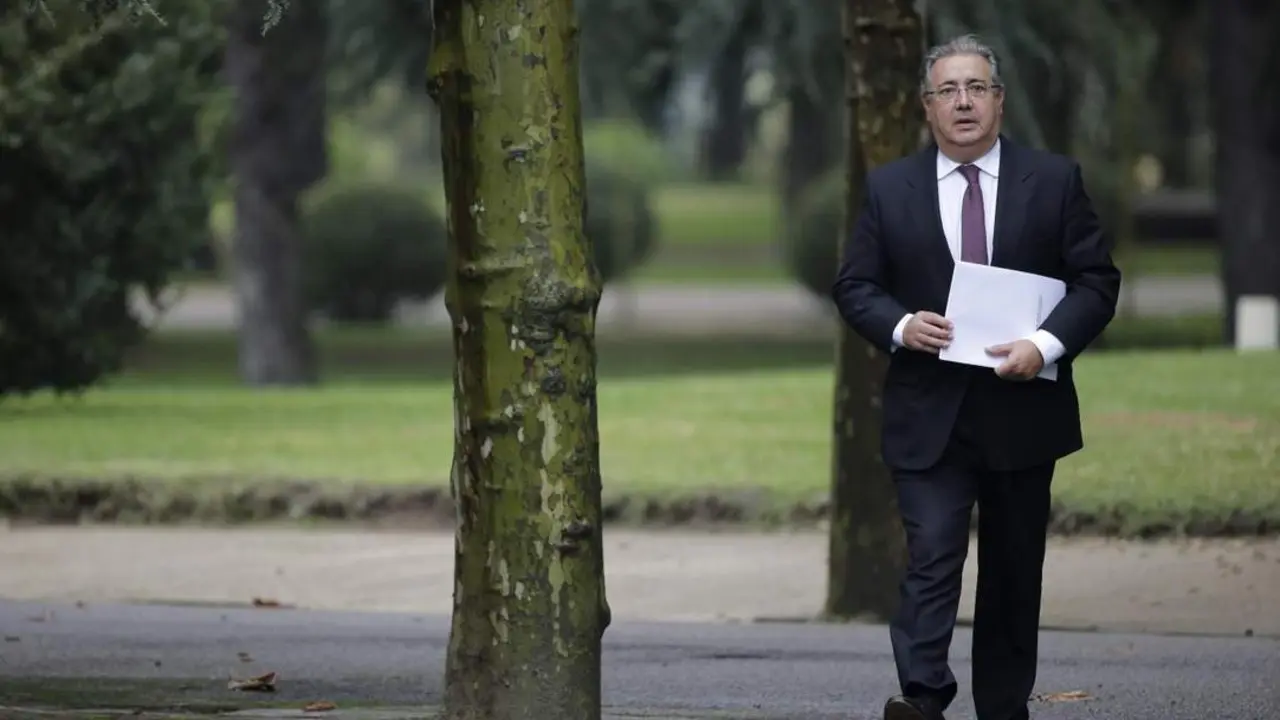 Zoido llega a Moncloa - Efe