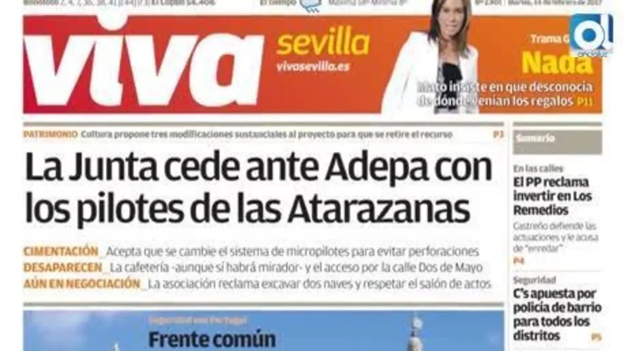 La Junta cede ante Adepa con los micropilotes de las Atarazanas
