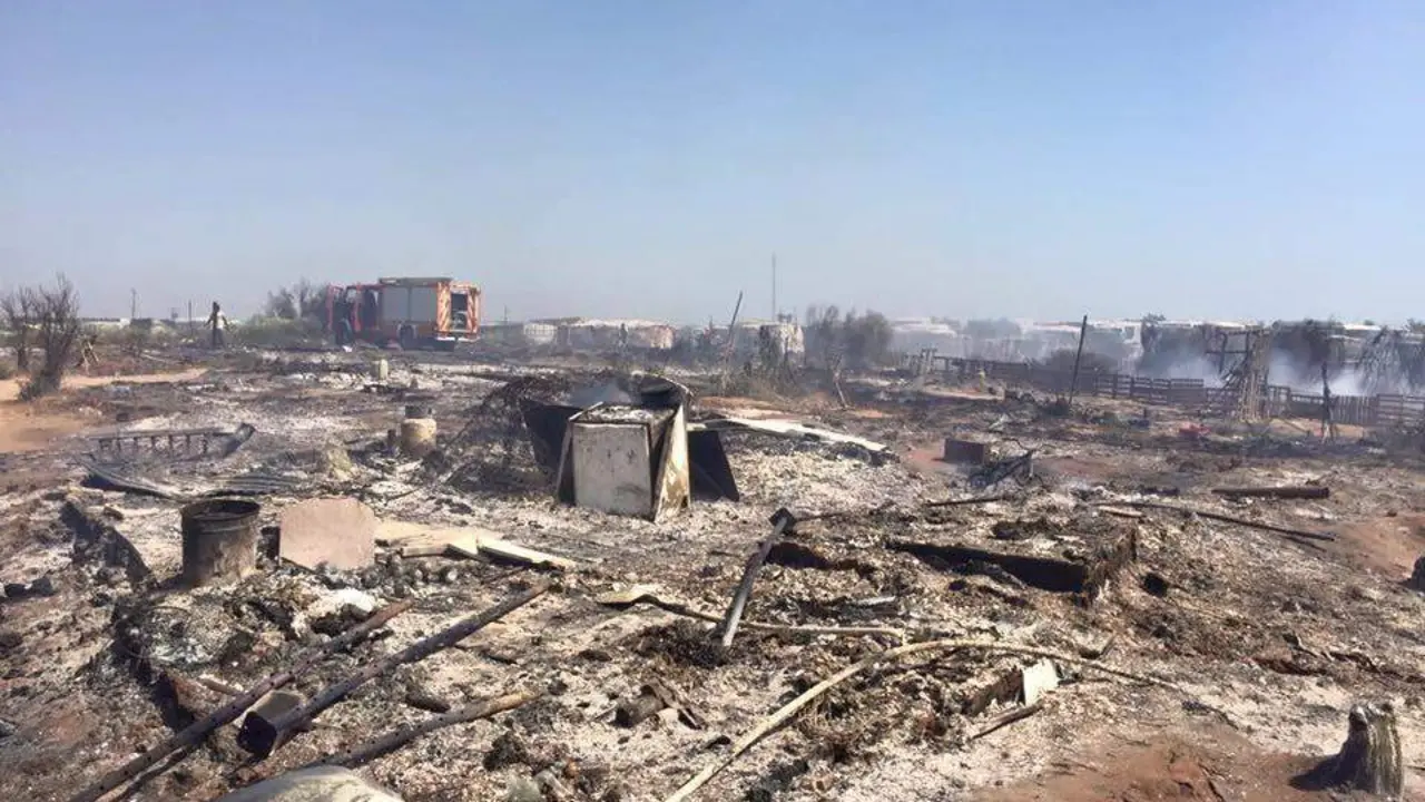 Incendio asentamiento - vh