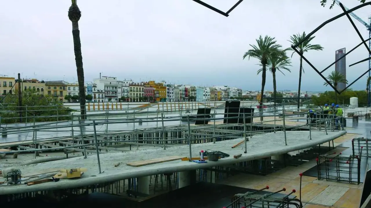 Las obras a finales del a&ntilde;o pasado - Archivo