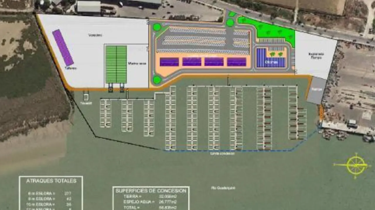 Proyecto puerto deportivo. - CDAN Guadalquivir.