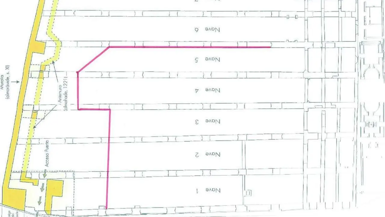 Imagen que ubica el corredor arqueol&oacute;gico a excavar - Garc&iacute;a Tapial