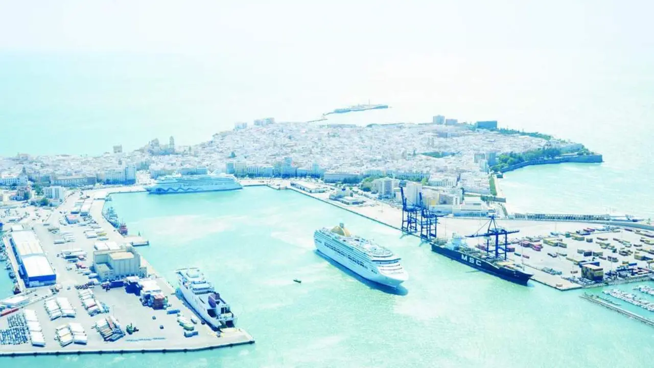 Imagen de la silueta de la ciudad. - Puertocadiz