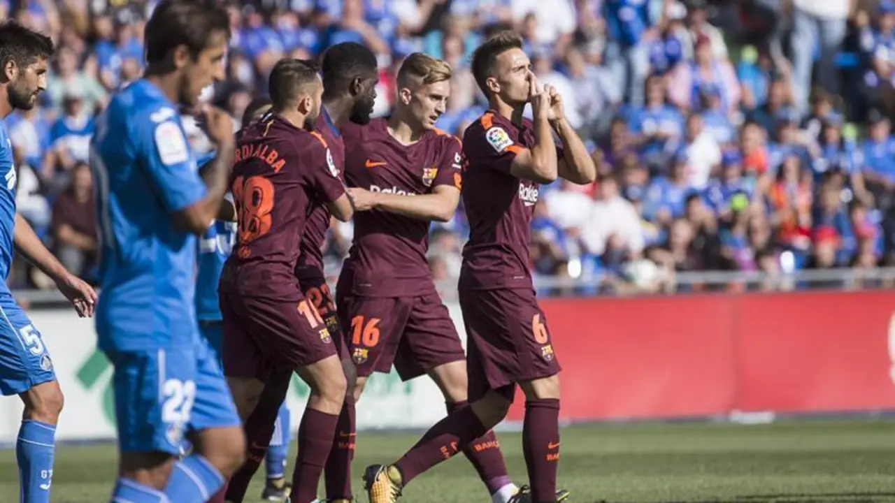 gol de denis su&aacute;rez - efe