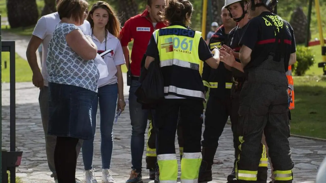 Seguridad en el hotel.  - EFE/Pedro Puente Hoyos