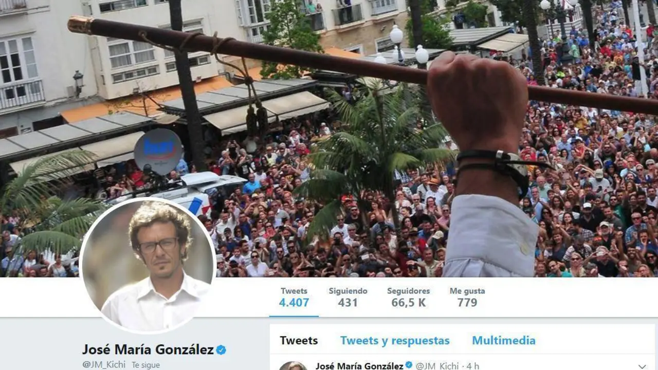 Perfil de Twitter de Jos&eacute; Mar&iacute;a Gonz&aacute;lez  - ai