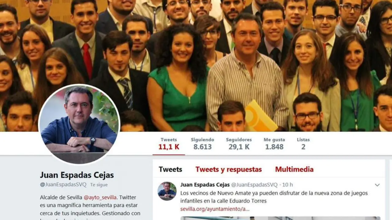 El perfil en Twitter de Juan Espadas - Viva