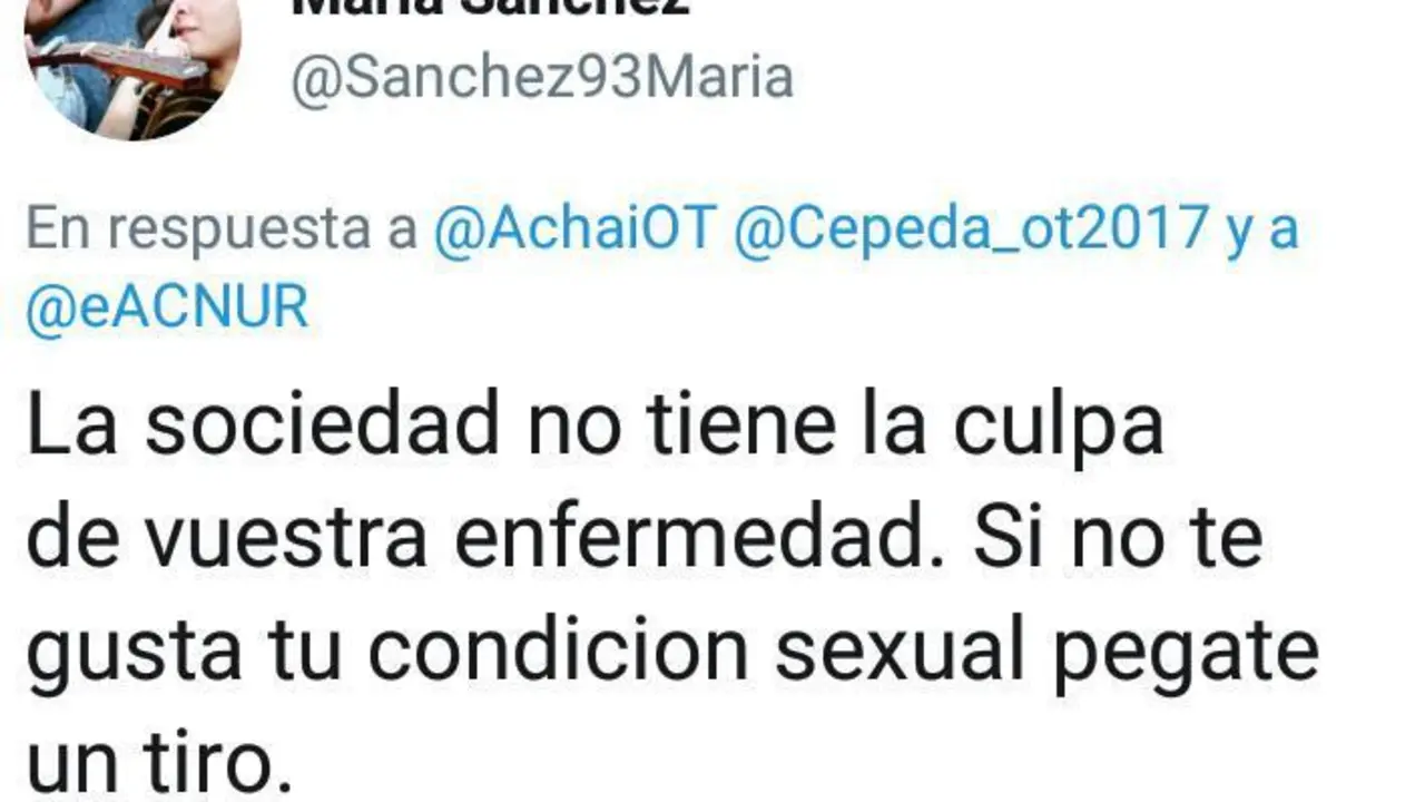 Tuit denunciado - vm