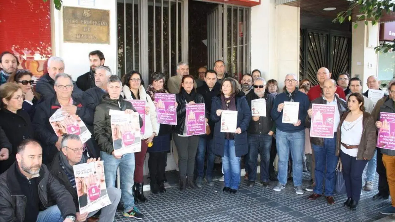 concentraci&oacute;n contra la brecha salarial - vm