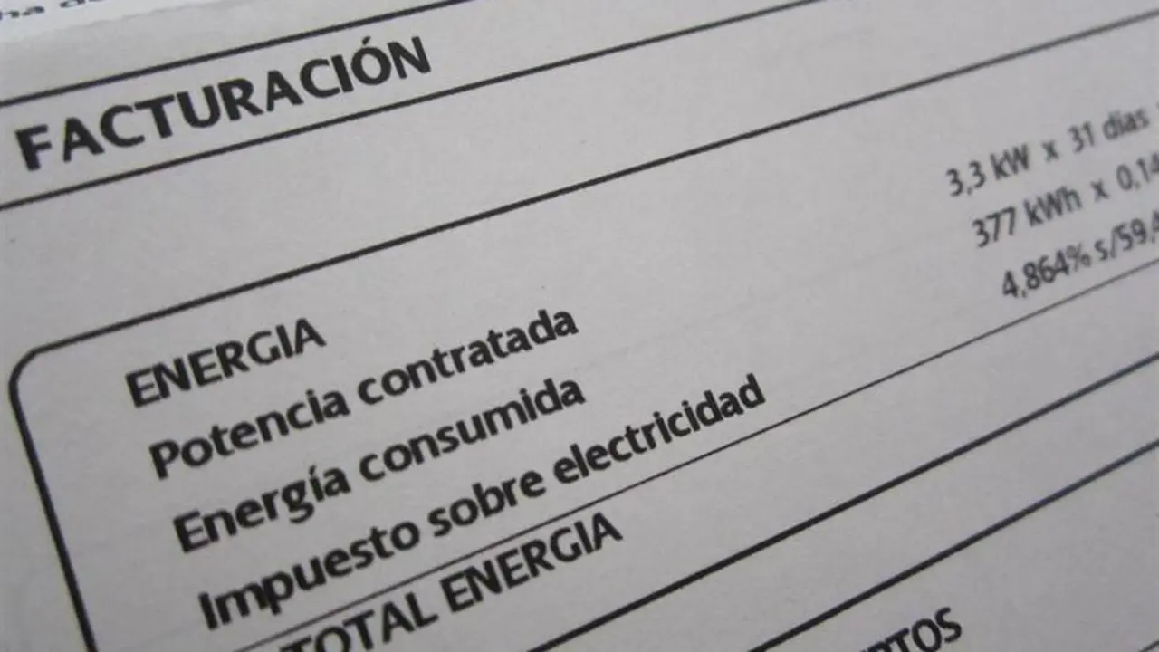 Una factura de suministro el&eacute;ctrico. - AI