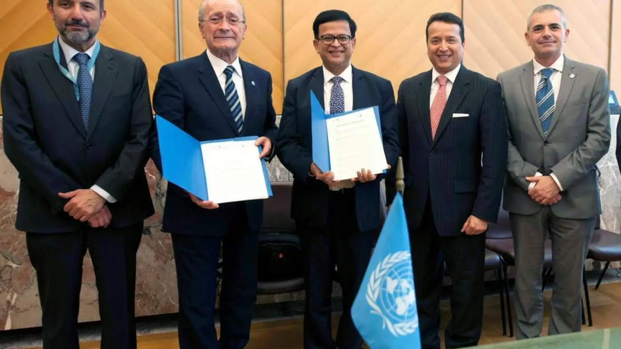 M&aacute;laga y la ONU acuerdan crear un centro de formaci&oacute;n de l&iacute;deres