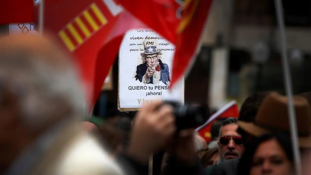 Protesta pensionistas. - EFE
