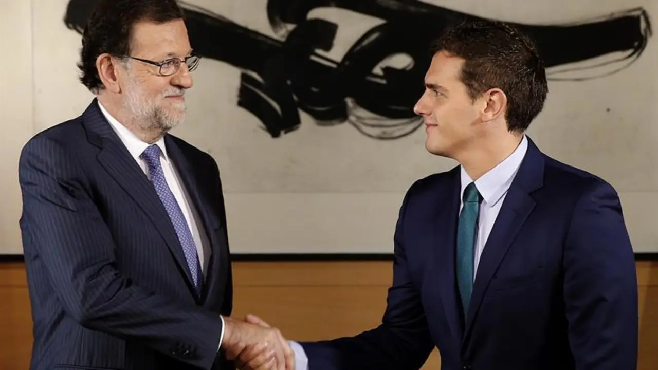 Rivera y Rajoy. - EFE