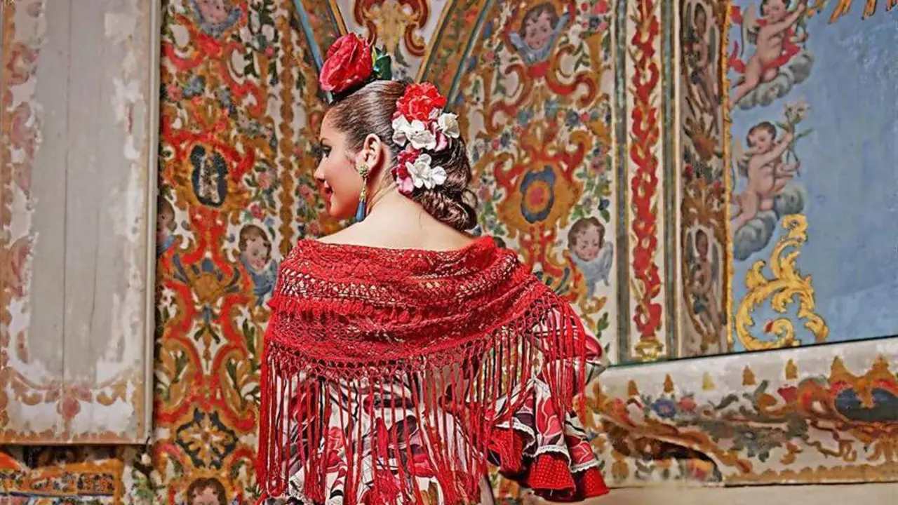 Uno de los dise&ntilde;os de la colecci&oacute;n 'Fantas&iacute;a Flamenca'. - Guadalfilm.
