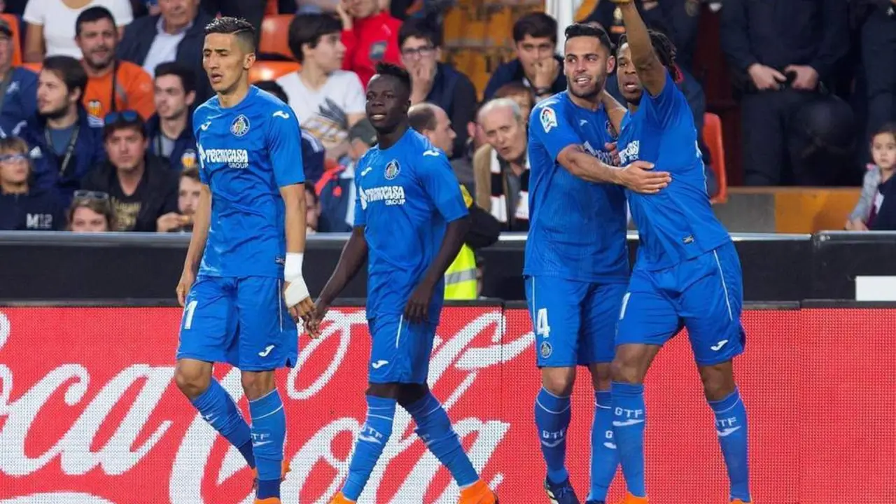 Gan&oacute; el Getafe en Valencia. - EFE
