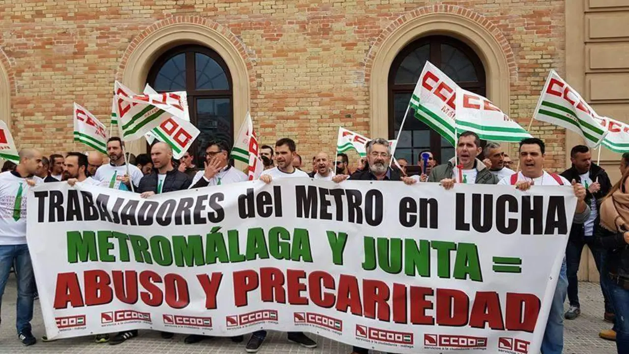 Protesta plantilla metro (archivo).  - VM