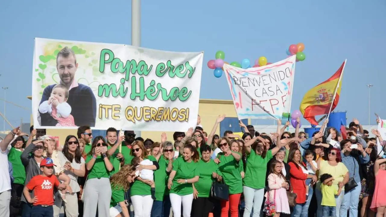 La fragata 'Santa Mar&iacute;a' regresa a Rota tras la Operaci&oacute;n Sophia
