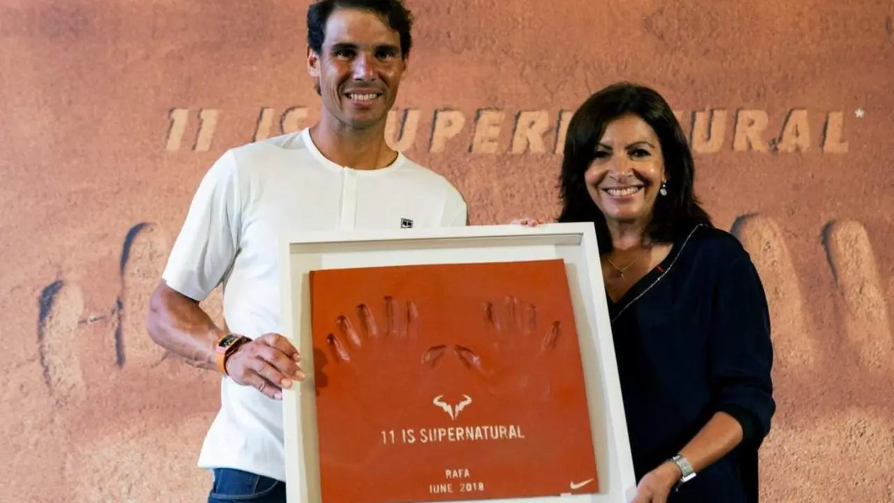 Rafa Nadal y Anne Hidalgo. - EFE