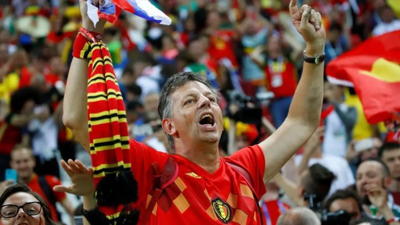 Un aficionado belga. - EFE